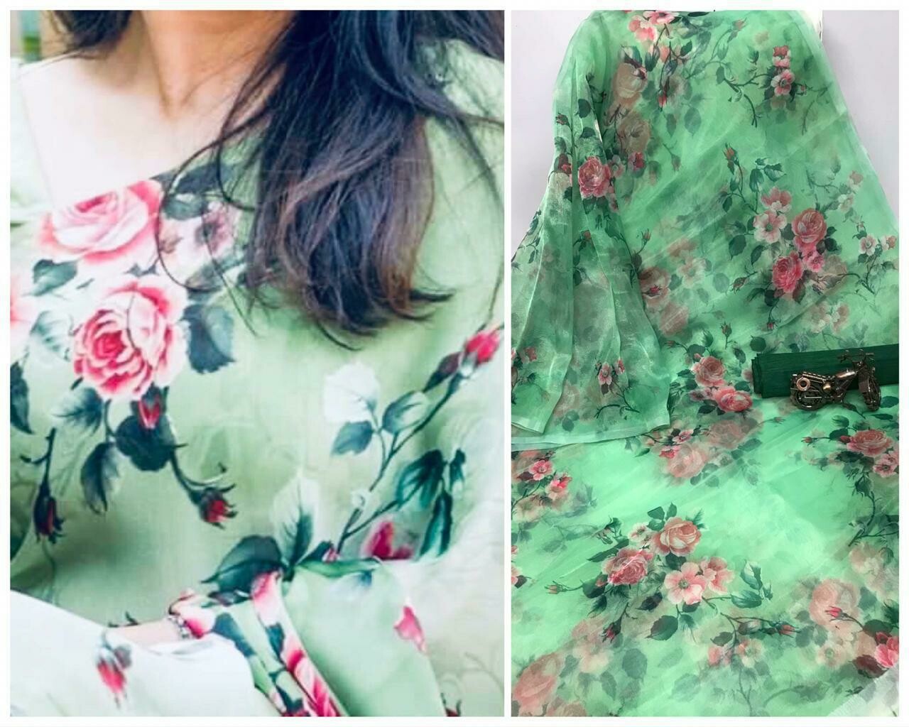 Organza With Digital Print