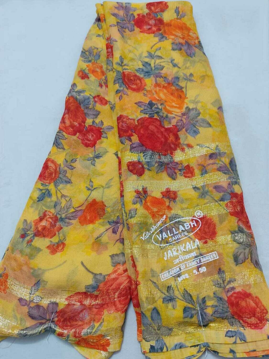 Butter Chiffon Saree