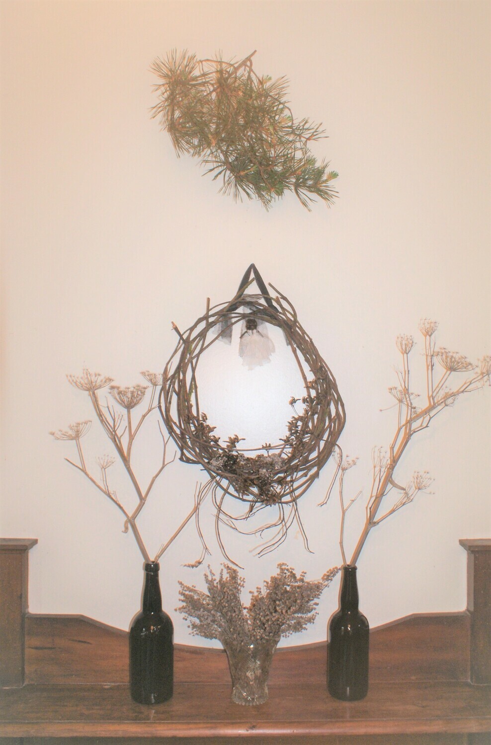 Wreath with Branches and Fairy