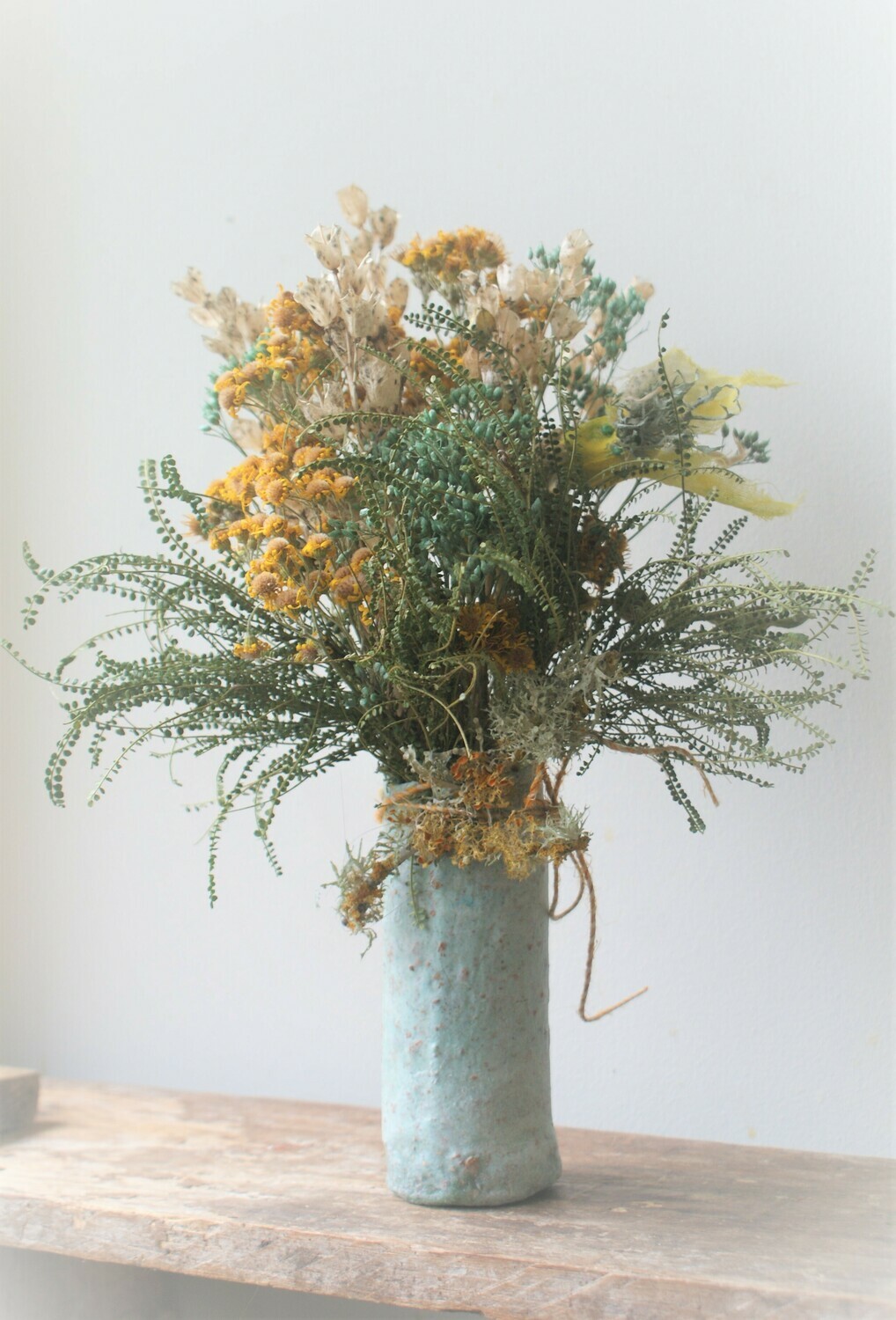 Yellow and Blue Arrangement 30cm