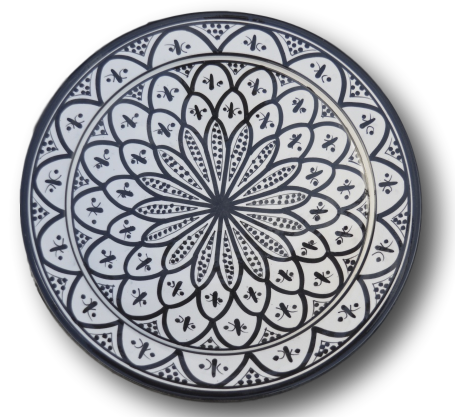 Marokkaans aardewerk bord  35 cm