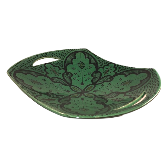 Marokkaans aardewerk schaal ovaal 35 cm