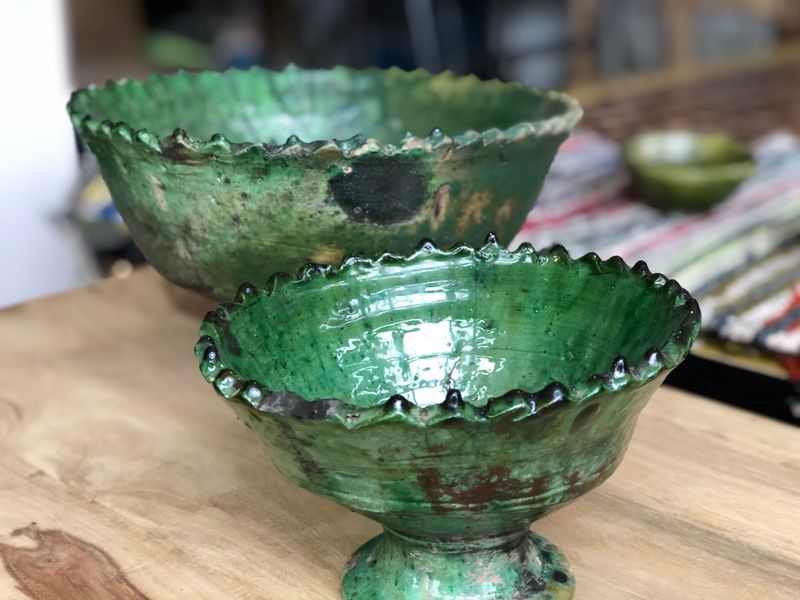 Tamegroute Aardewerk kom / voet