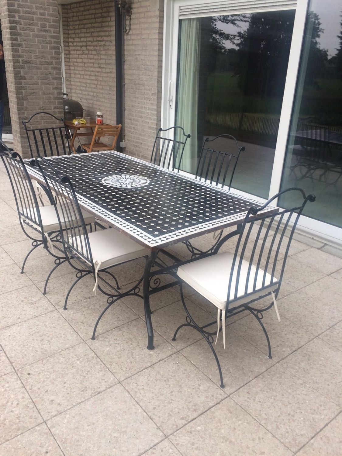 Smeedijzeren Stoel Longue Massief / Handgemaakt — detail 5
