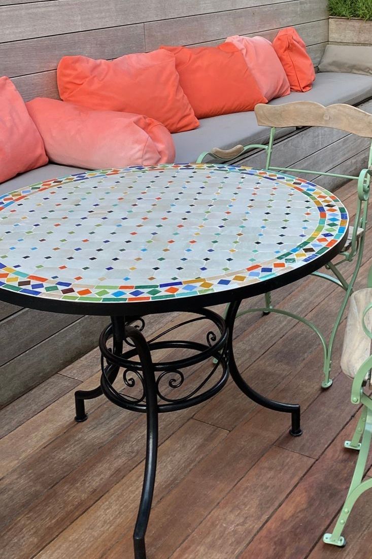 Smeedijzeren Onderstel DECO 80DR72273P voor Mozaïekblad 90-100 cm — detail 2