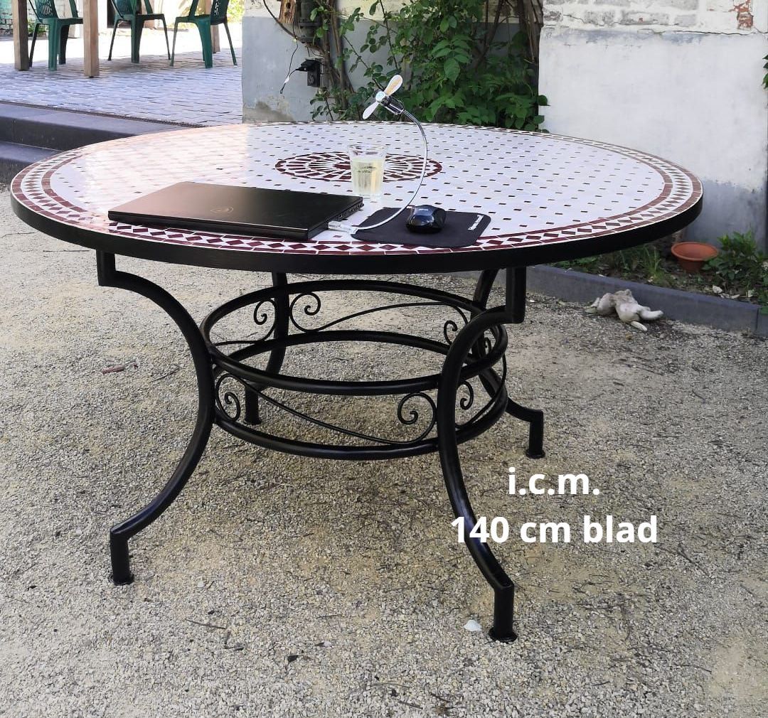 Smeedijzeren Onderstel DECO 110 DR33724P4 voor  Mozaïekblad  130-140 cm