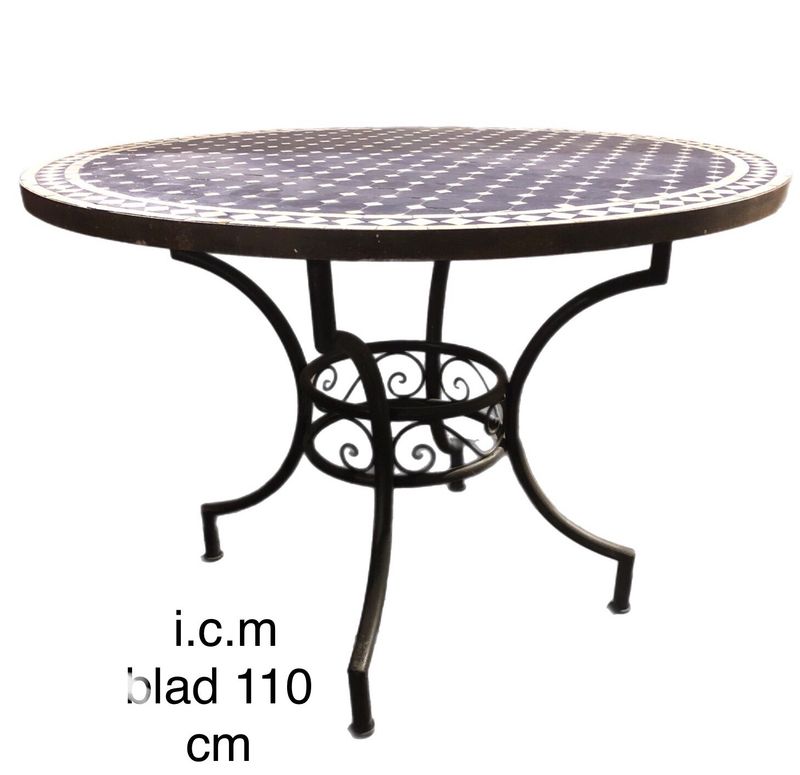 Smeedijzeren Onderstel DECO 80 DR72274P voor  Mozaïekblad  90-100-110-120 cm