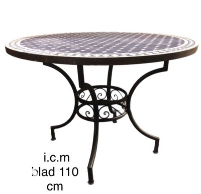 Smeedijzeren Onderstel DECO 80 DR72274P voor  Mozaïekblad  90-100-110-120 cm