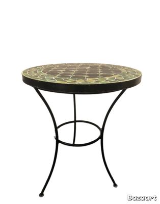 {Esmee} Smeedijzeren Onderstel 45SM52 voor Mozaïekblad 50  cm Hoogte 55 cm - Massief