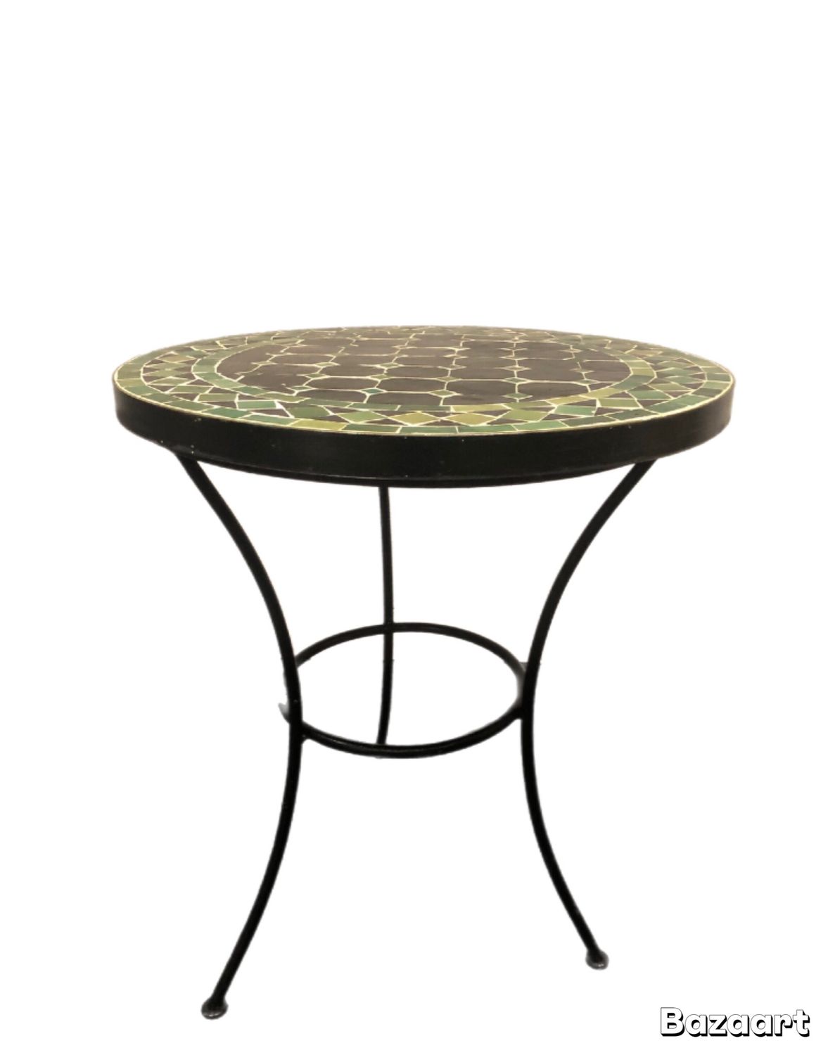{Esmee} Smeedijzeren Onderstel 45SM52 voor Mozaïekblad 50  cm Hoogte 55 cm - Massief