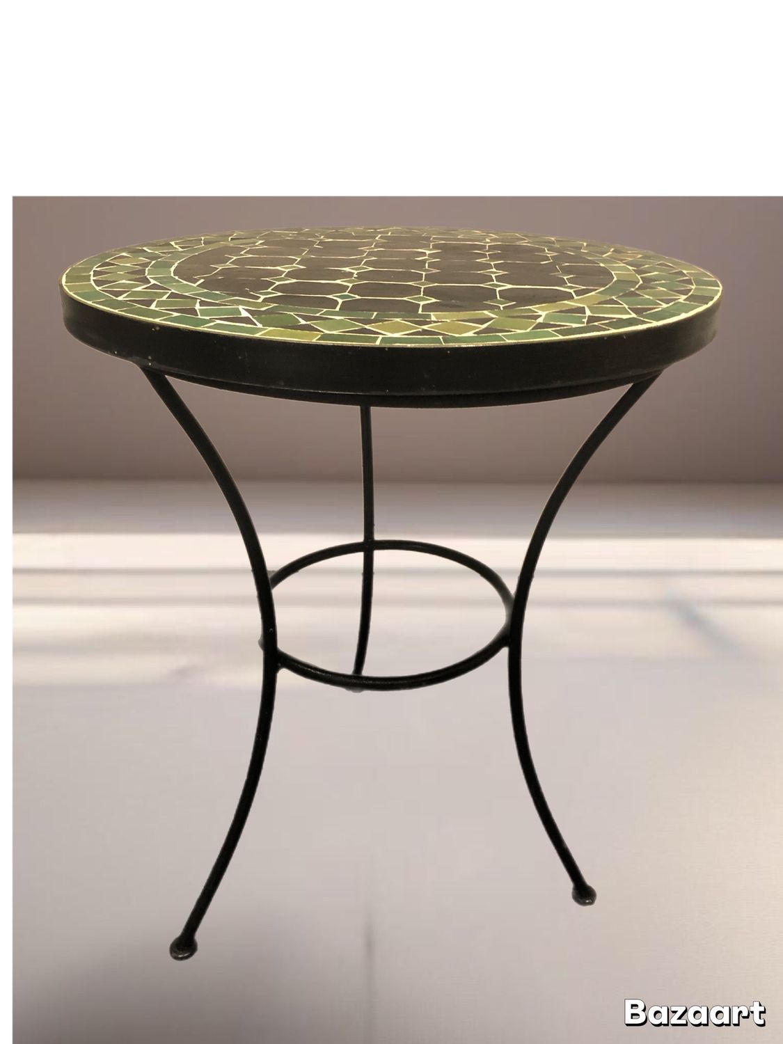 {Esmee} Smeedijzeren Onderstel 45SM52 voor Mozaïekblad 50 cm Hoogte 55 cm - Massief — detail 2