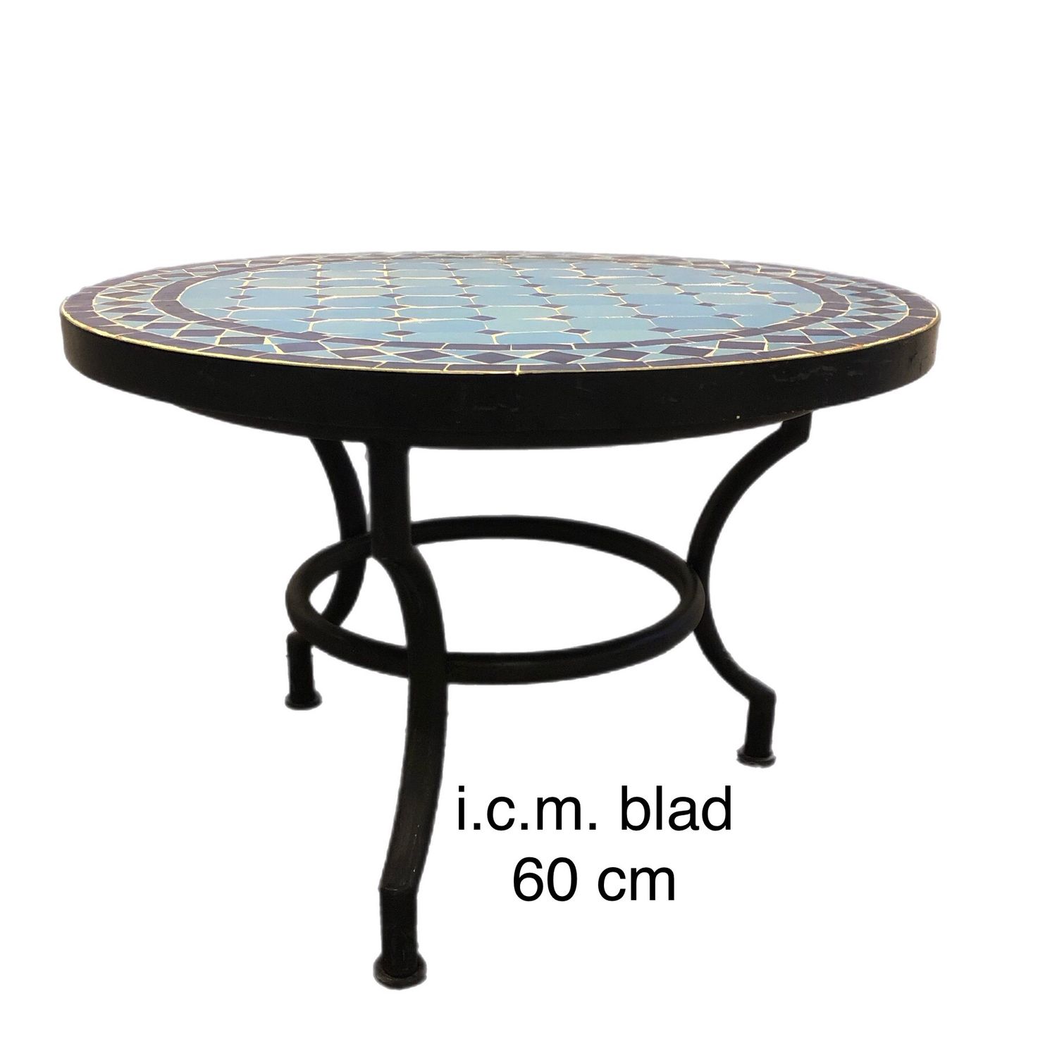 Smeedijzeren Onderstel Laag 50S22P3 voor Mozaïekblad 60-70 cm — detail 2