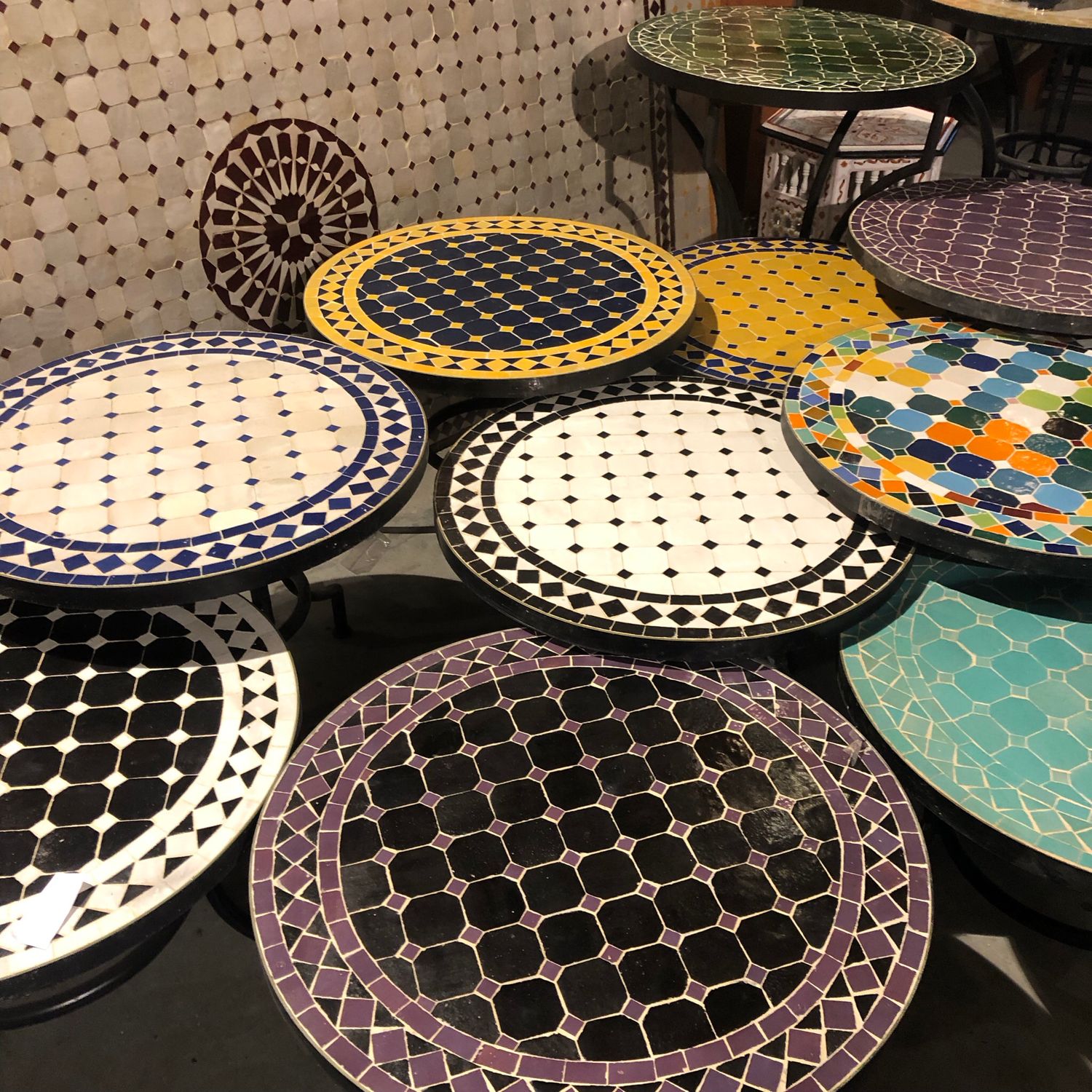OP BESTELLING Mozaiek tafel 60 cm