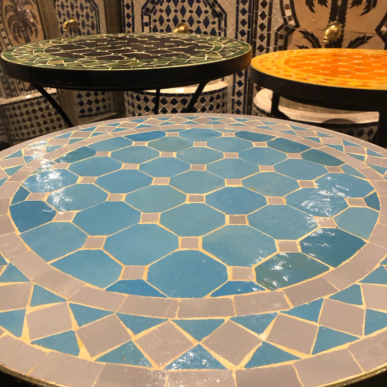 Marokkaanse Mozaiek tafel (blad) 50 cm Kleur Handgemaakt