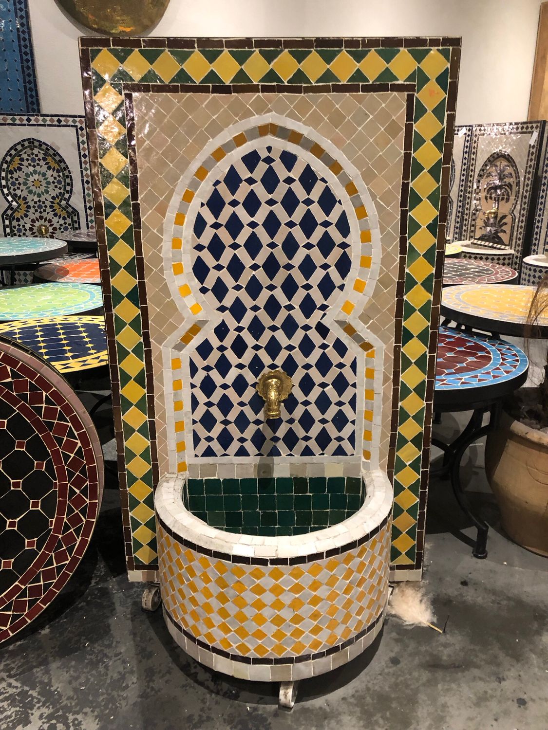 Marokkaanse Mozaïek Fontein - 100x65 cm - Handgemaakt