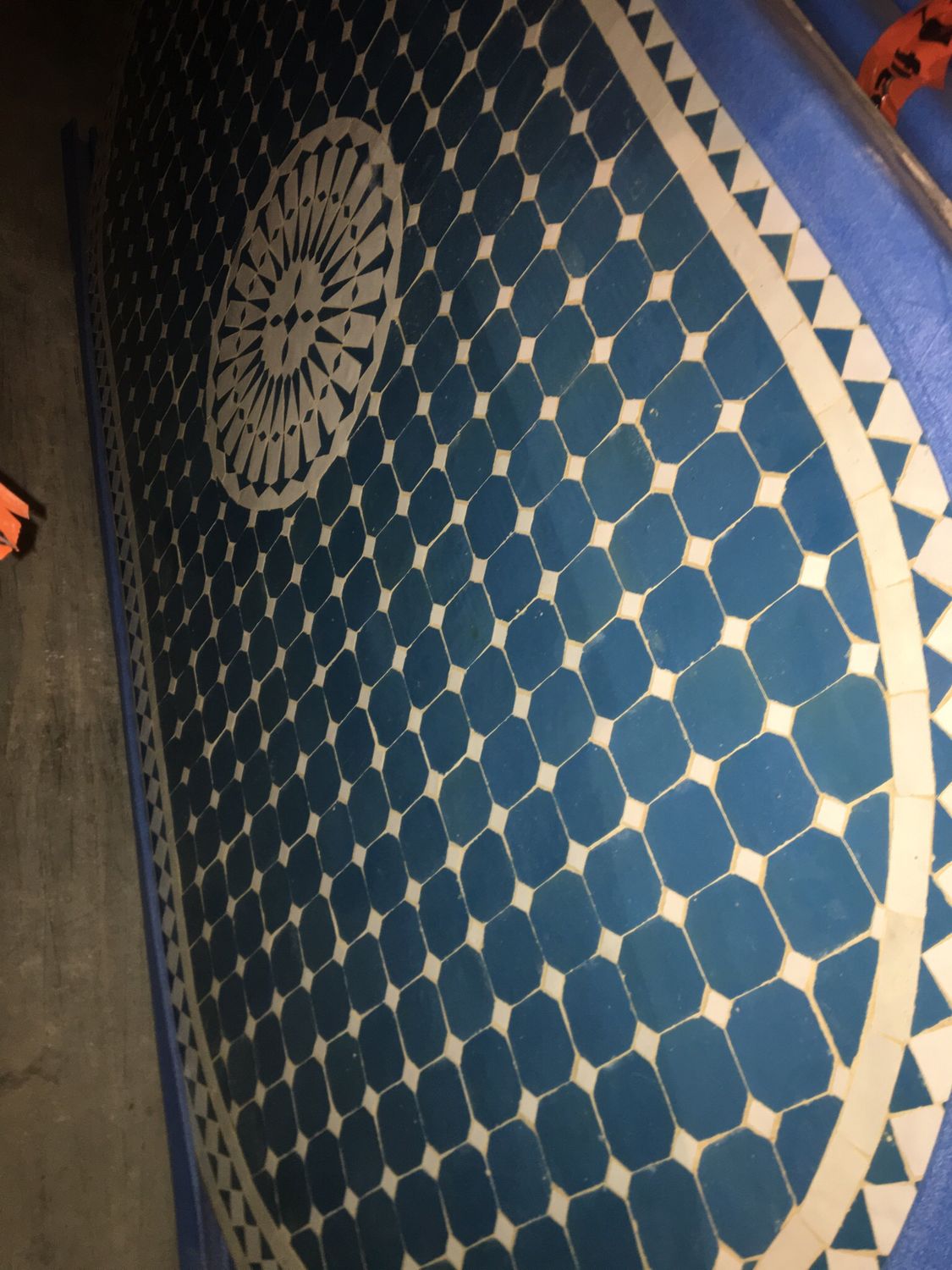 Marokkaanse Mozaiektafel 180 cm Ovaal Inclusief Beste Onderstel en Afwerking !