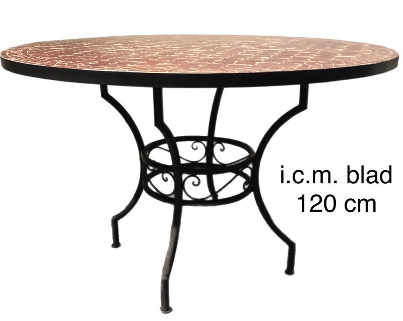 Smeedijzeren Onderstel DECO 70DR72274PHM voor  Mozaïekblad  90-100-110-120 cm
