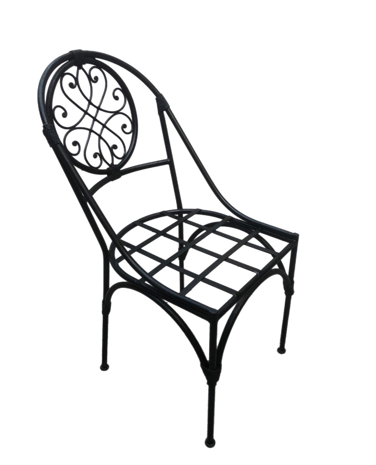 Handgemaakte Marokkaanse Smeedijzeren Stoel AZZIA, — detail 8