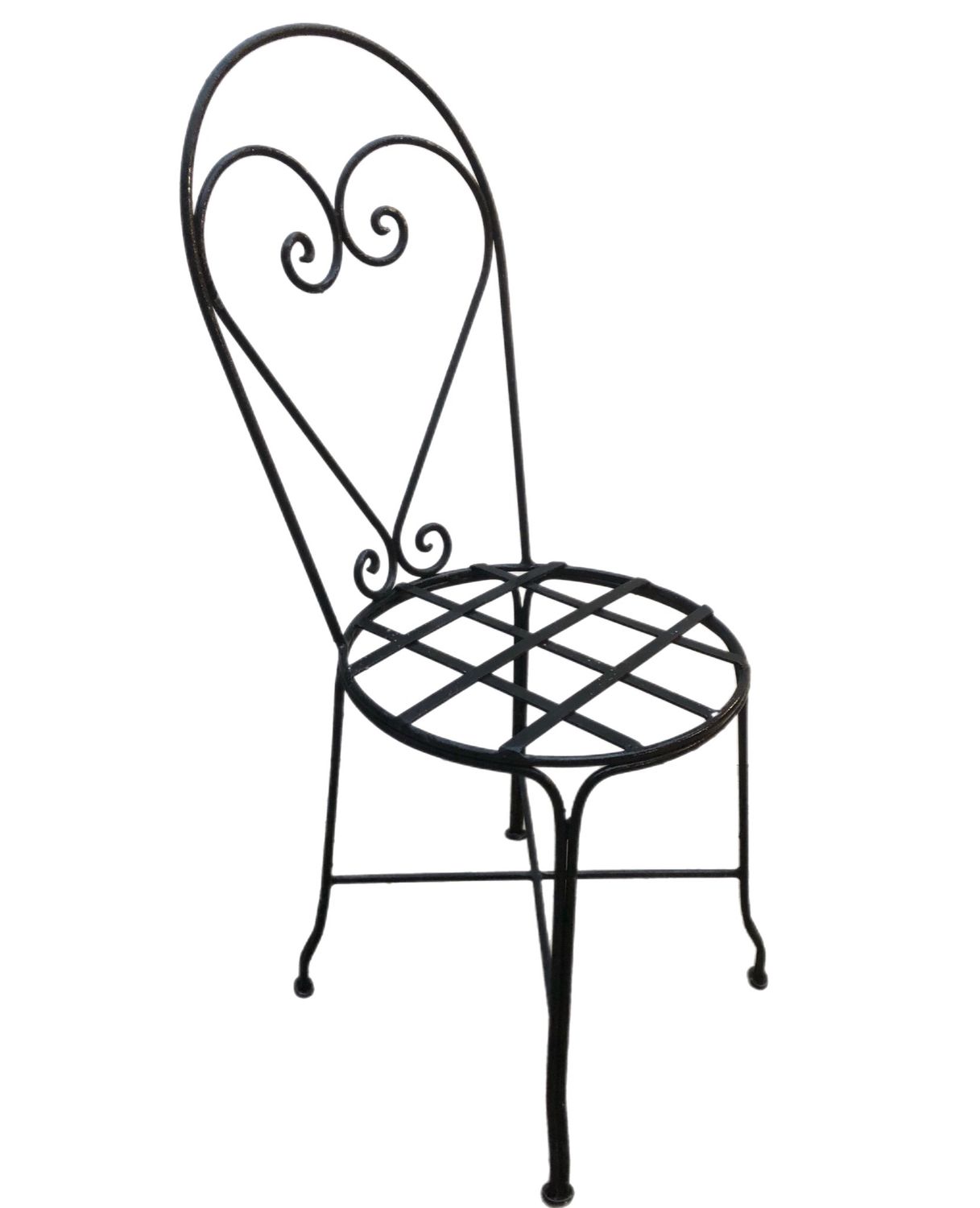 Smeedijzeren Stoel "Coeur" Massief / Handgemaakt