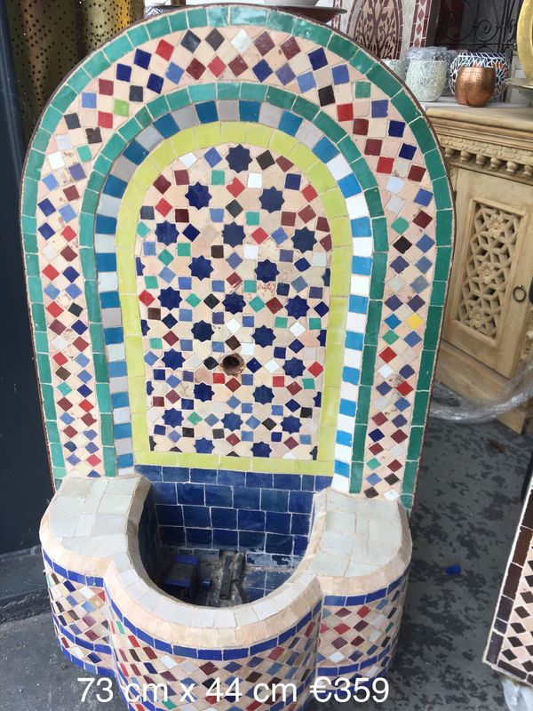 Marokkaanse Mozaïek Fontein -  74x44 cm - Multicolor HR