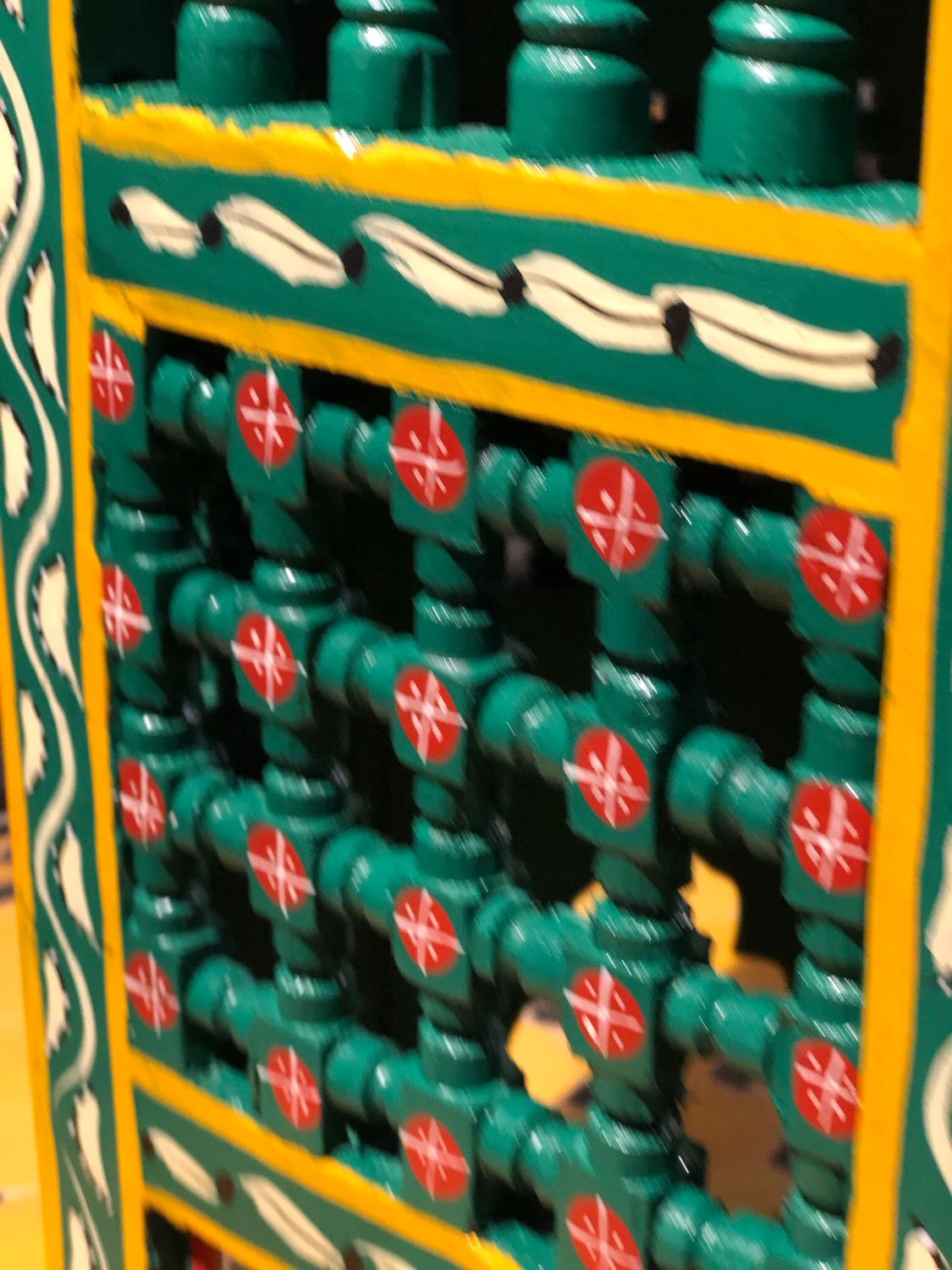 Marokkaans houten bijzettafeltje Musharabi 004 — detail 4
