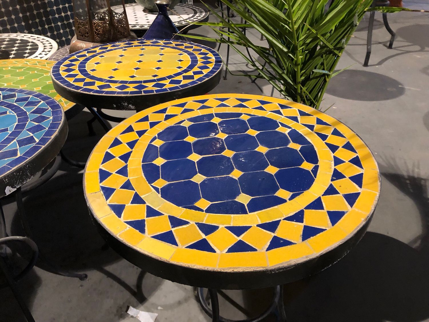 Marokkaanse Mozaiektafel (blad) 40 cm Handgemaakt