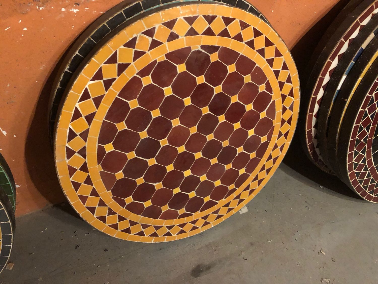 Marokkaanse Mozaiek tafel (blad) 60 cm Handgemaakt