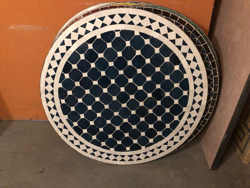 Marokkaanse Mozaiek tafel (blad) 70 cm Handgemaakt N 