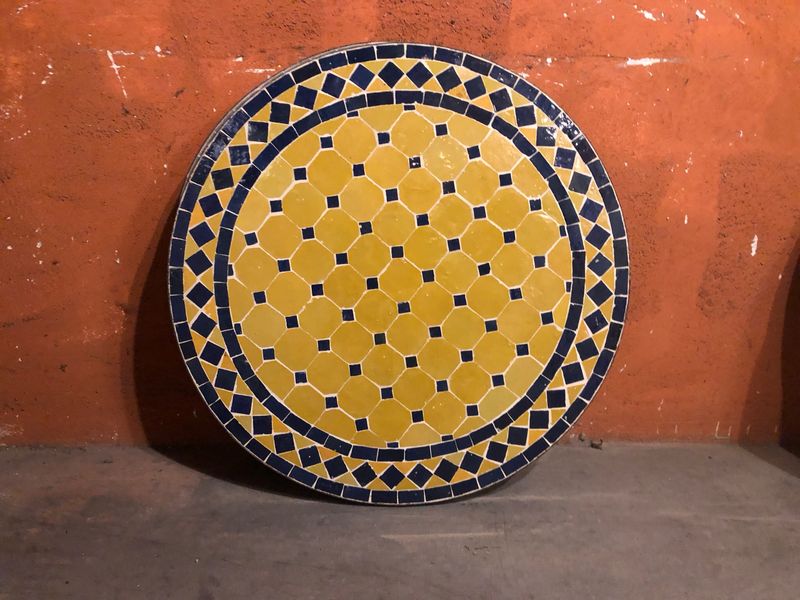Marokkaanse Mozaiek tafel (blad) 60 cm  Handgemaakt N