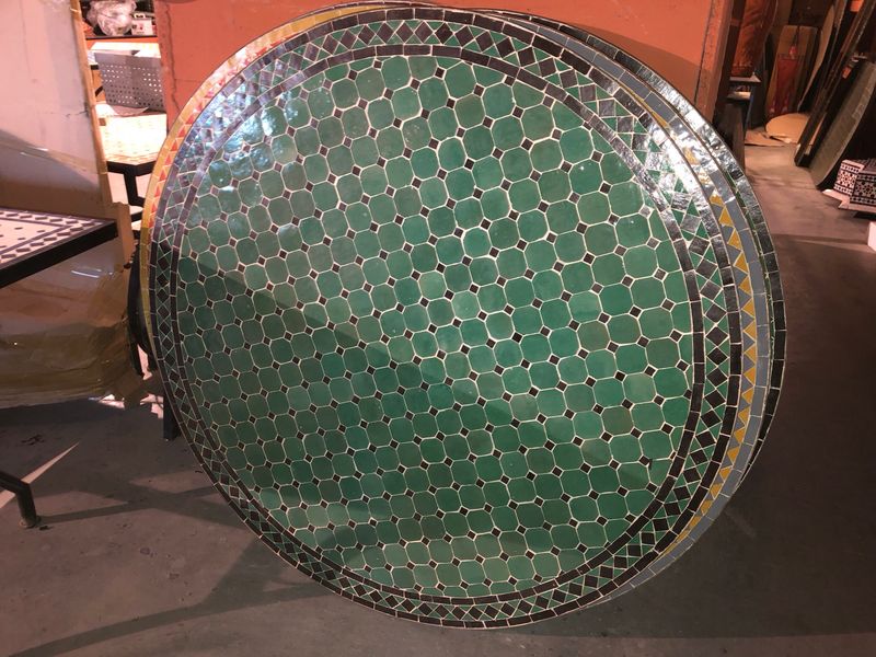 Marokkaanse Mozaiek tafel (blad)  120 cm  N