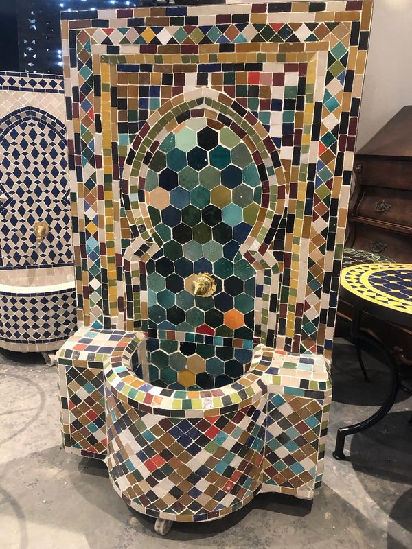 Marokkaanse Mozaïek Fontein - 100x65 cm Multicolor