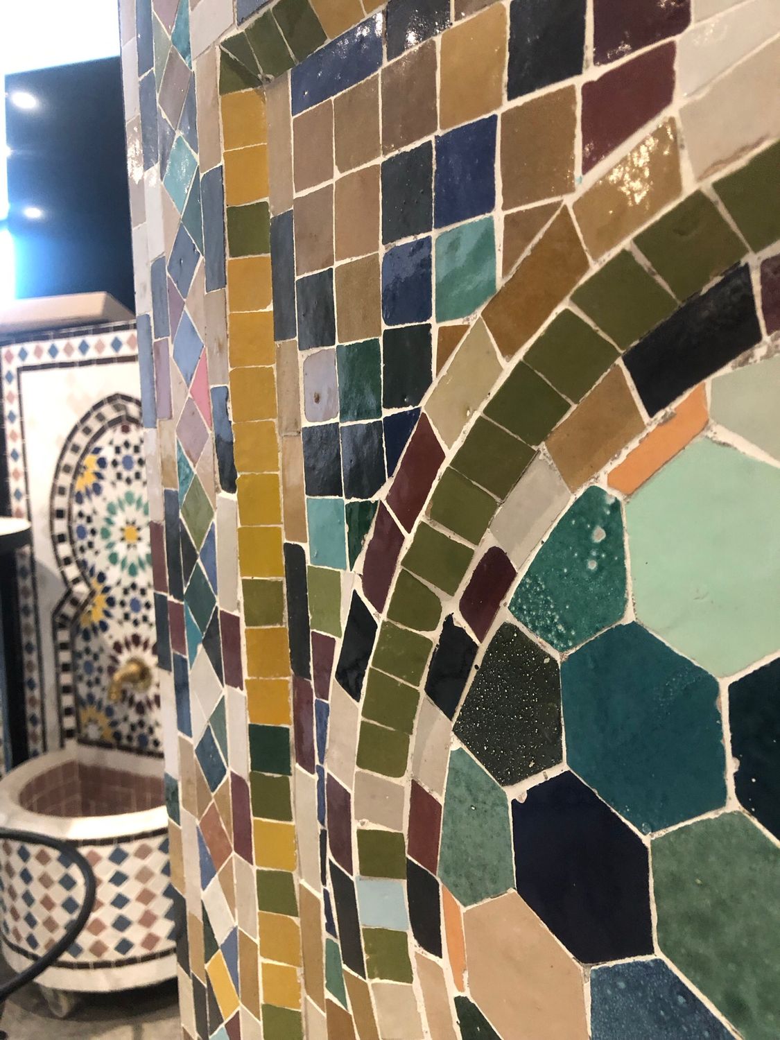 Marokkaanse Mozaïek Fontein - 100x65 cm Multicolor — detail 4