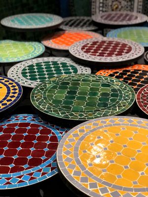 Marokkaanse mozaiek tafels