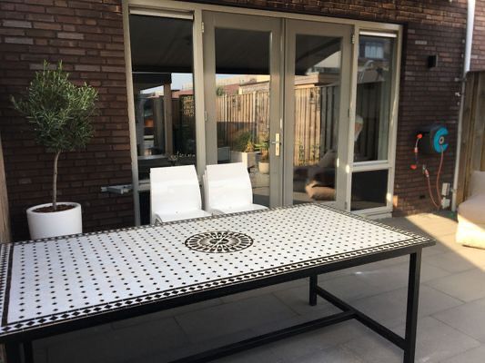 Smeedijzeren Onderstel INDUSTRIEL RH190IND40 voor Mozaïekblad 200 - 240 cm Rechthoek — detail 3