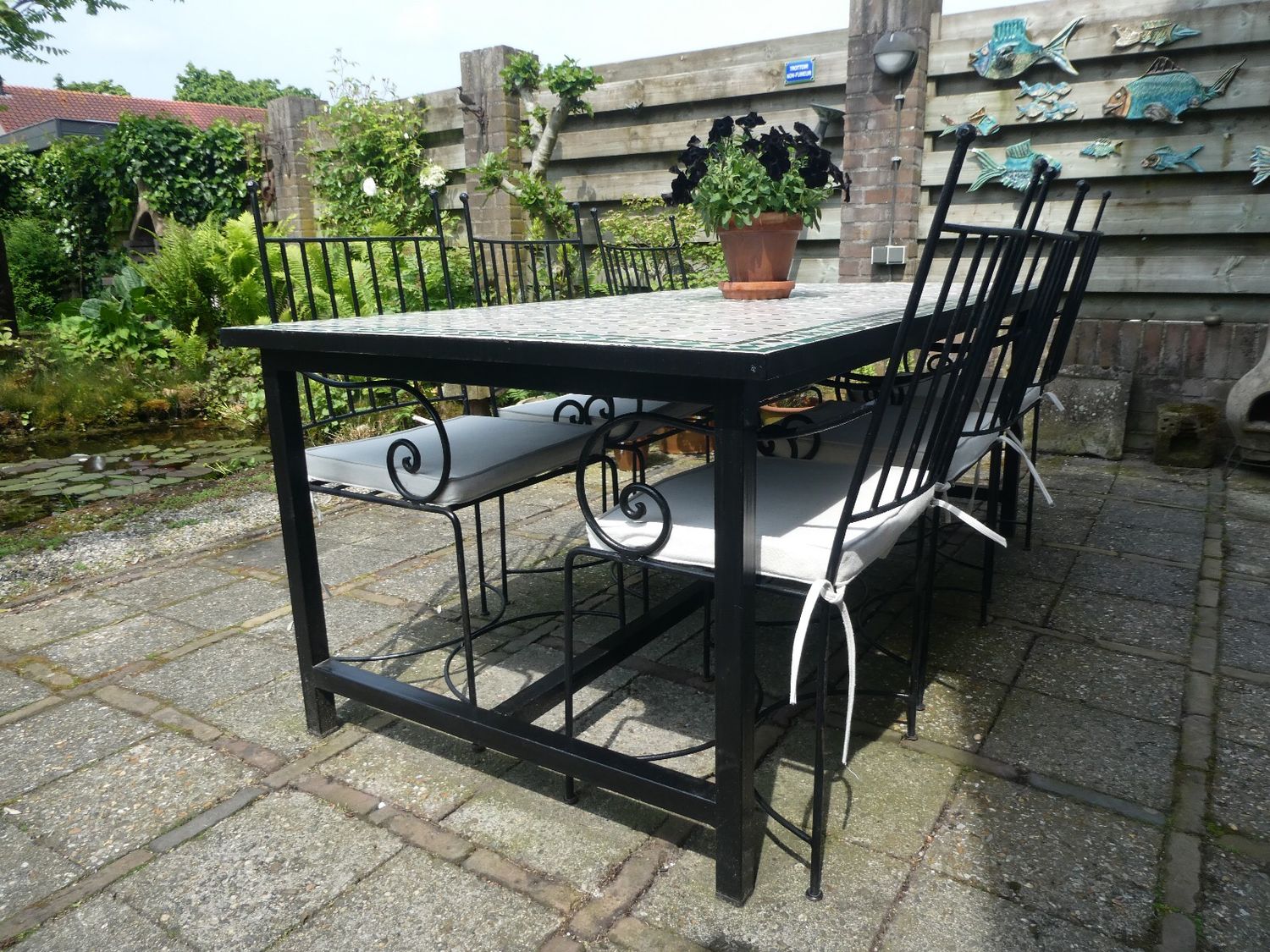 Smeedijzeren Onderstel INDUSTRIEL RH190IND40 voor Mozaïekblad 200 - 240 cm Rechthoek — detail 4