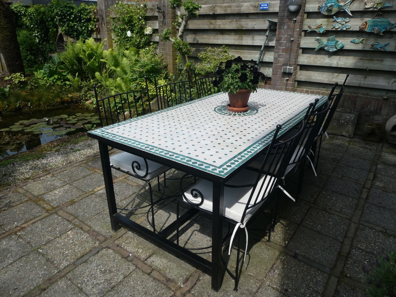 Smeedijzeren Onderstel INDUSTRIEL RH190IND40 voor Mozaïekblad 200 - 240 cm Rechthoek — detail 6