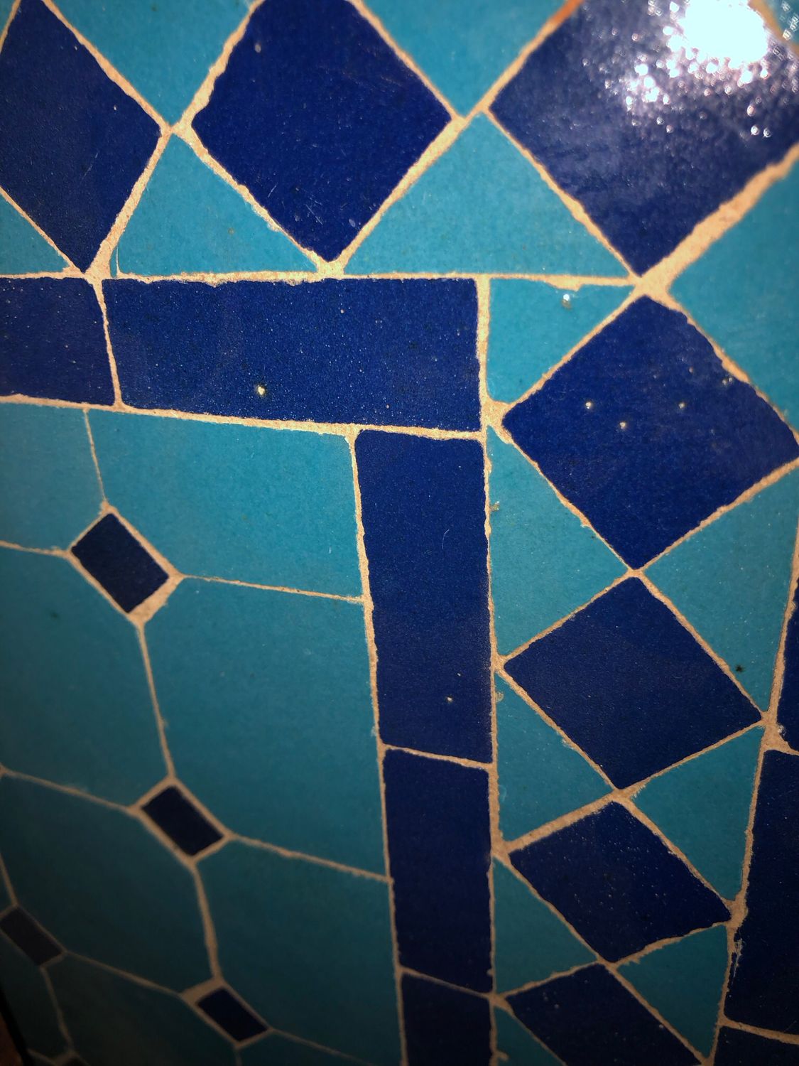 Marokkaanse Mozaiektafel 180 cm Gëemailleerd Inclusief Beste Onderstel en Afwerking !