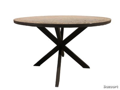 Smeedijzeren Onderstel Kruis 80 voor  Mozaïekblad 100-110-120 cm