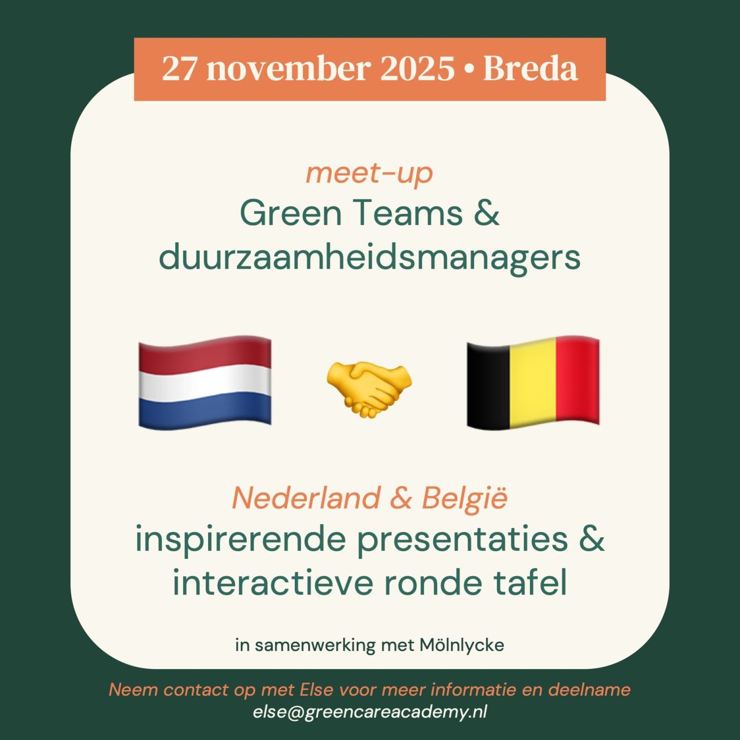 Nederland - België meet-up • 27 november 2025