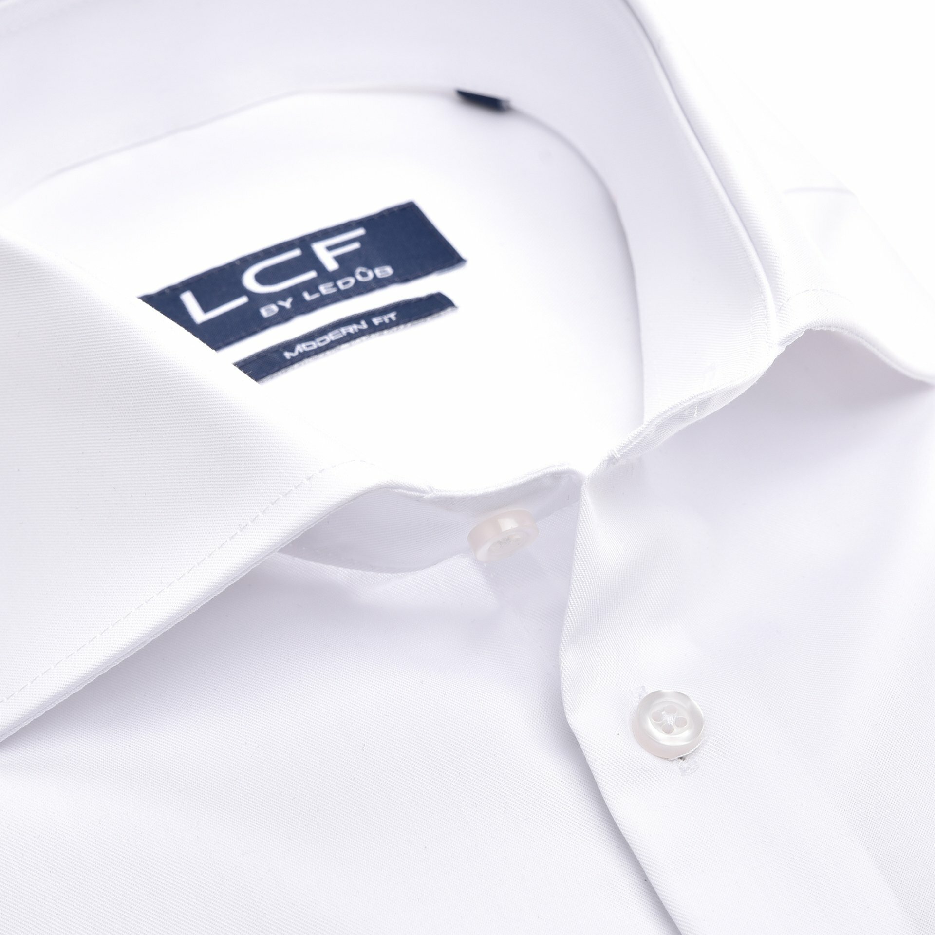 White Modern Fit 100% Cotton Shirt | Non-iron