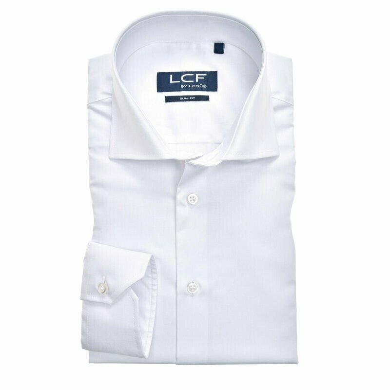 White Slim Fit 100% Cotton Shirt | Non - Iron