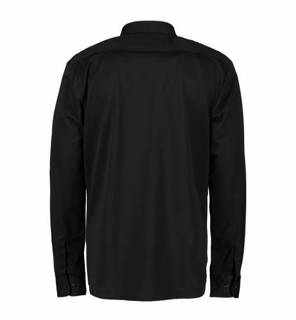 Black Modern Fit Cotton Jersey  Shirt
