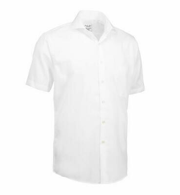 White Poplin - Short-sleeve - Modern Fit Shirt