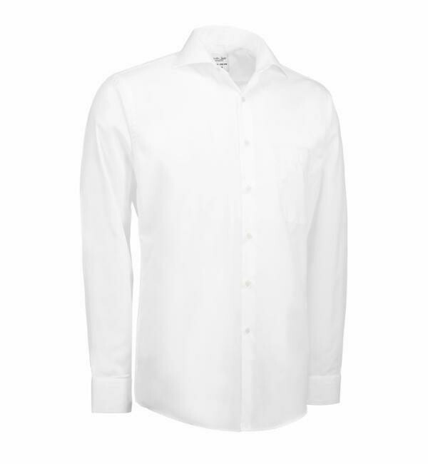 White Poplin  Modern Fit Shirt