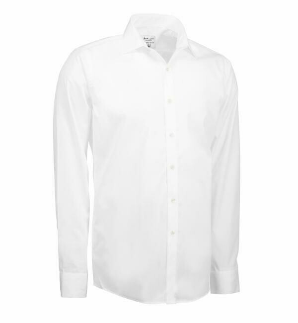 White Poplin Slim Fit Shirt