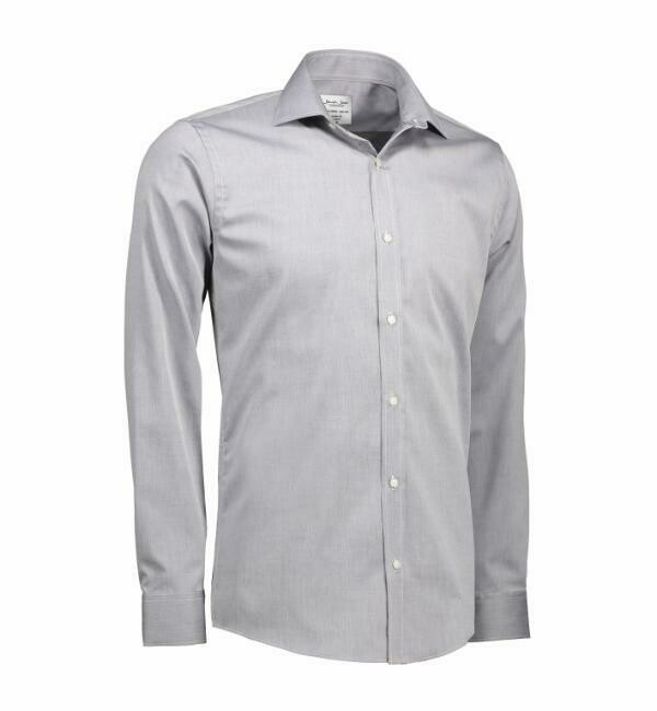 Silver Grey Fine Twill - Slim Fit Shirt