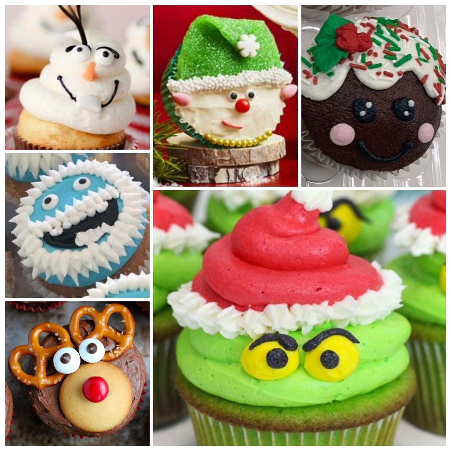 All Ages Christmas Character Cupcake Decorating Class Friday December 23rd from 6pm to 830pm
