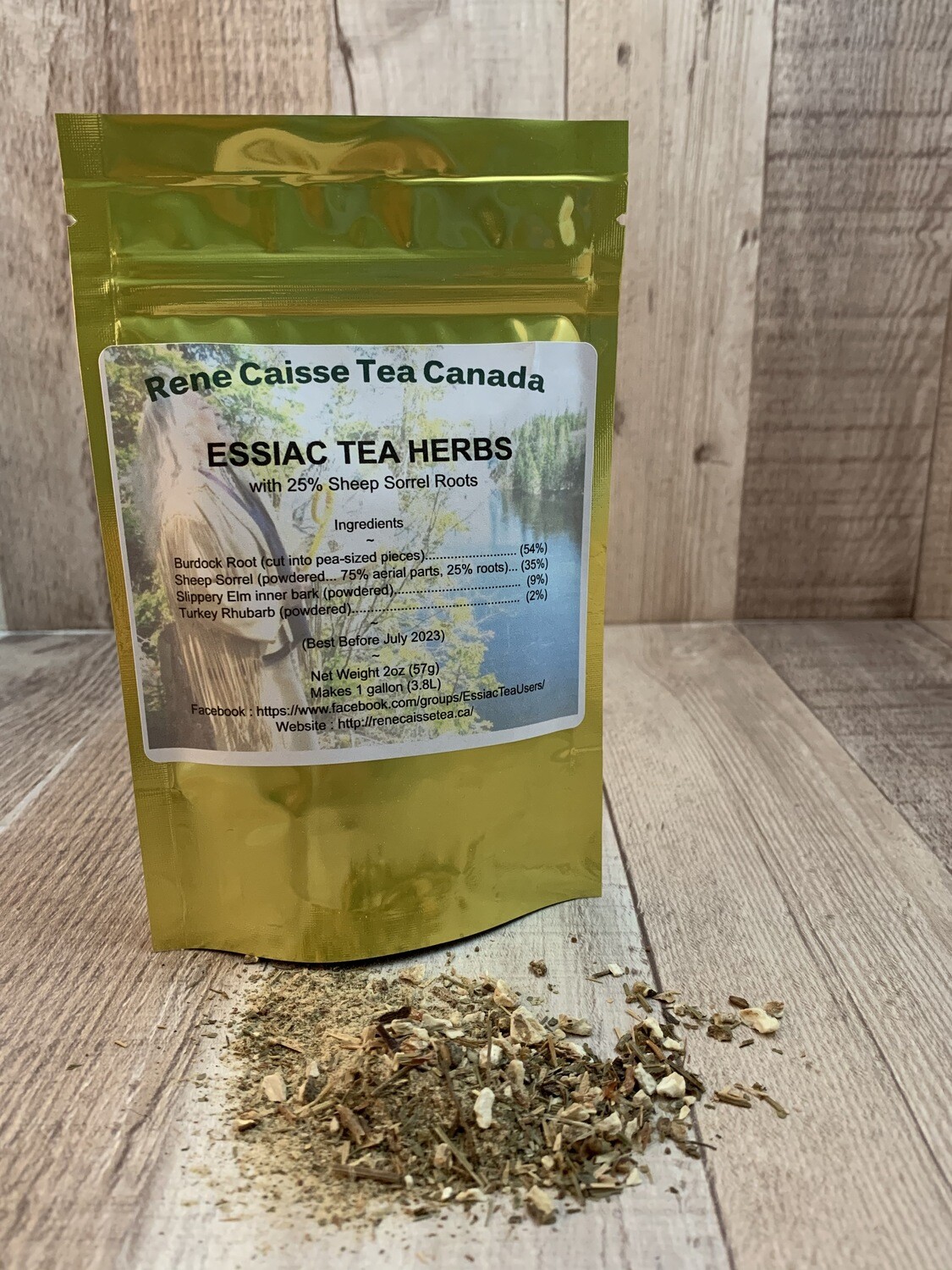 2oz package - 25% Sheep Sorrel Roots Pre-Mixed Essiac Tea Ready to Brew