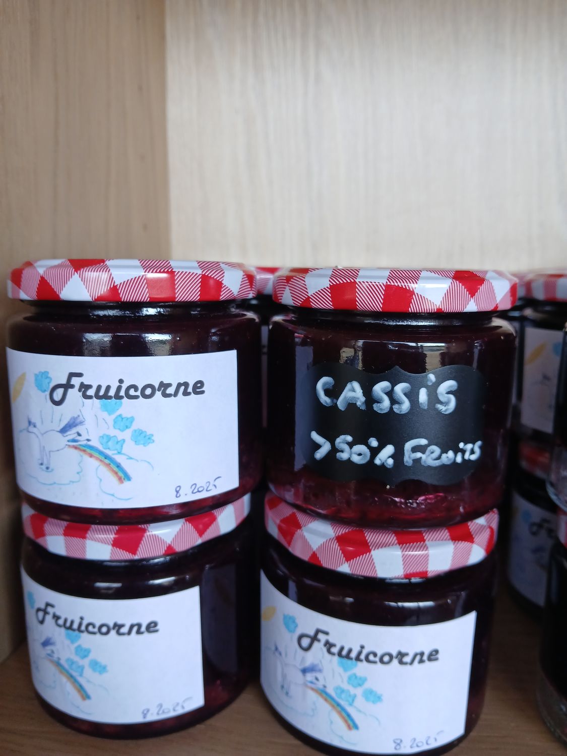 Confiture artisanale &quot;Fruicorne&quot; Cassis