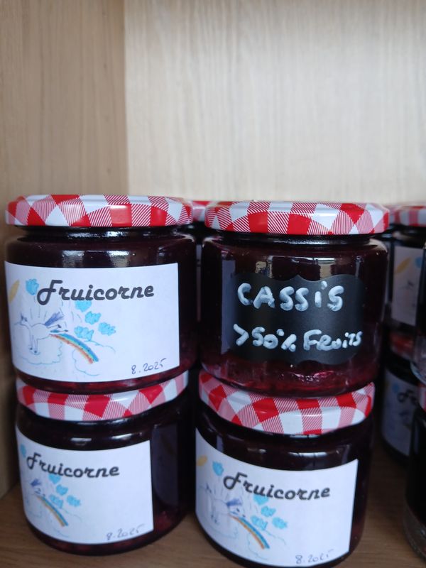 Confiture artisanale &quot;Fruicorne&quot; Cassis